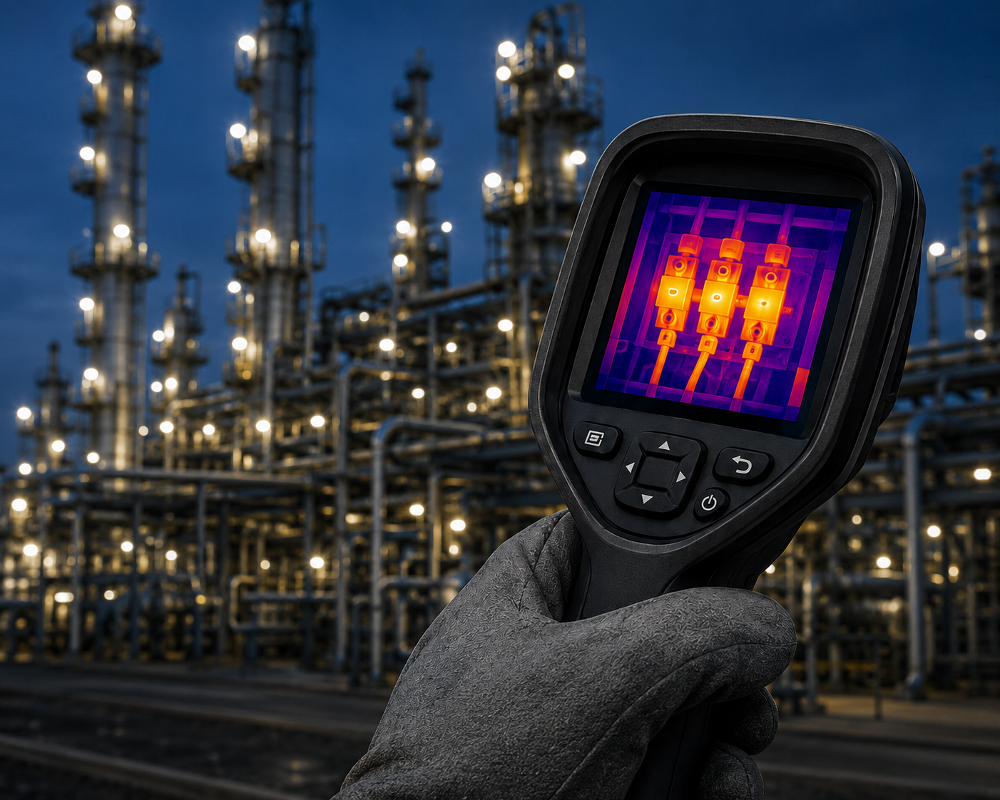 Inspeção técnica em ambiente industrial